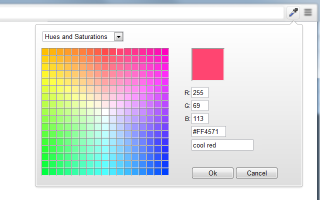 Visualiseur de Palette